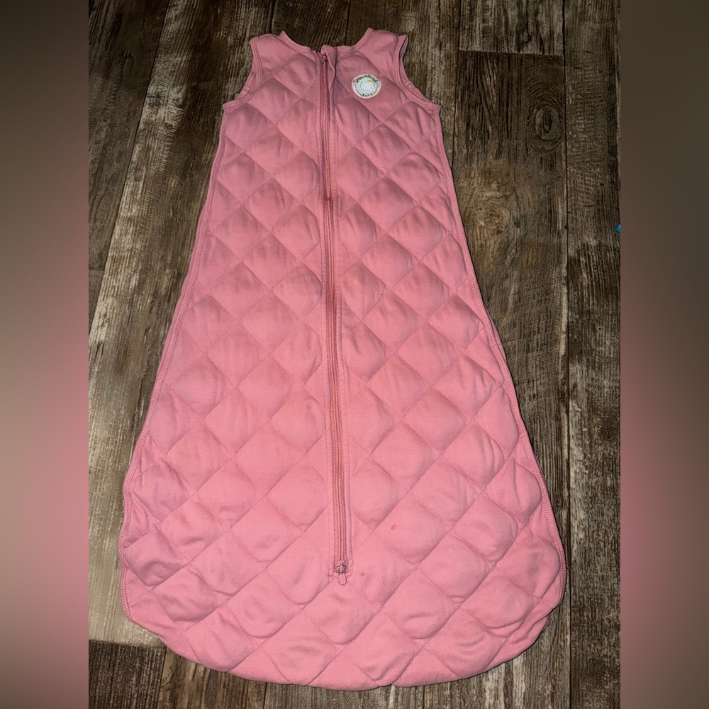 2 Pink Quilted Kids Pajamas Sleep Sacks